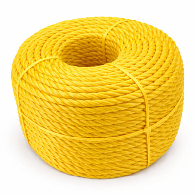 Yellow Rope Polypropylene Strong Poly General Purpose Rope - 10mm x ...