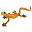 Yellow Speckled Gecko Lizard Resin Wall Shed Sculpture Statue House Large
