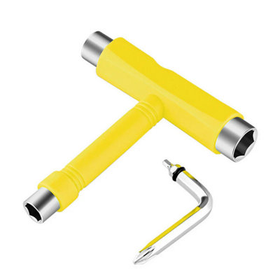 Yellow T Shape Allen Key Tool 5 Way Hex Wrench Metric Multi Tool for ...