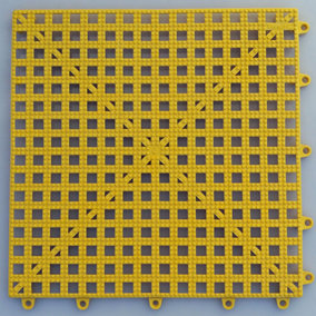 Yellow Versatile Non Slip Floor Tile (Pack of 4)