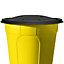 Yellow Waterbutt with Lid, Tap and Stand - Large Round Water Butt - 210L