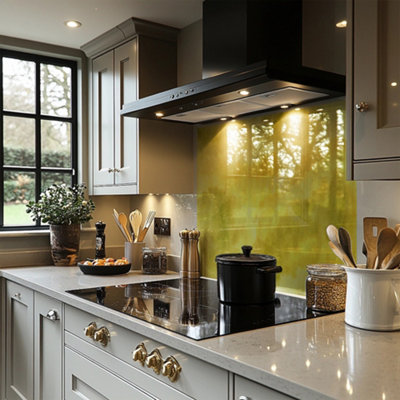 Yellow Watercolour Splash Back designer style