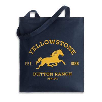 Yellowstone Unisex Blue Horse Ranch Tote Bag (One Size)