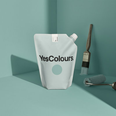 YesColours Calming Aqua matt emulsion paint, 3 Litres