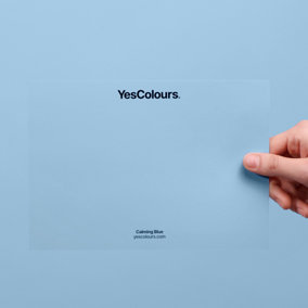 YesColours Calming Blue paint swatch, perfect colour match