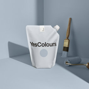 YesColours Calming Grey matt emulsion paint, 1 Litre, Premium, Low VOC, Pet Friendly, Sustainable, Vegan