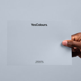 YesColours Calming Grey paint swatch, perfect colour match