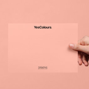 YesColours Calming Peach paint swatch, perfect colour match
