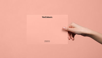 YesColours Calming Peach paint swatch, perfect colour match