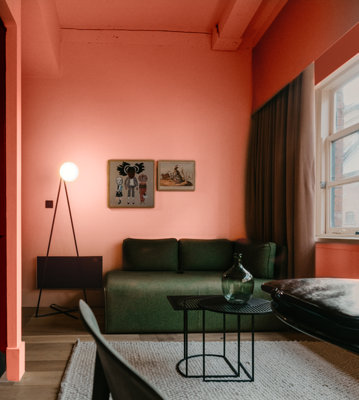 YesColours Calming Peach paint swatch, perfect colour match