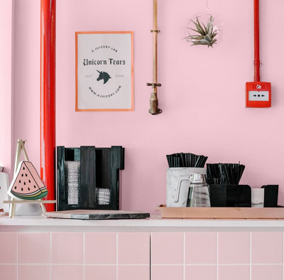 YesColours Calming Pink matt emulsion paint, 2 Litres