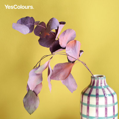 YesColours Calming Yellow matt emulsion paint, 5 Litres