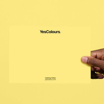 YesColours Calming Yellow paint swatch, perfect colour match