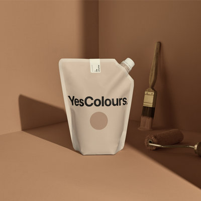 YesColours Dirty Peach matt emulsion paint, 2.5 Litre tub