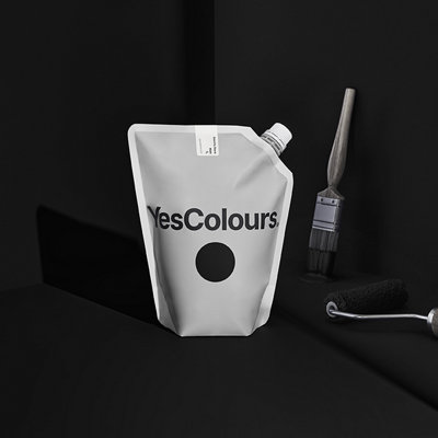 YesColours Electric Black matt emulsion paint, 5 Litres