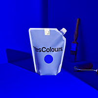 YesColours Electric Blue masonry paint,  10 Litres, Premium, Low VOC, Pet Friendly, Sustainable, Vegan