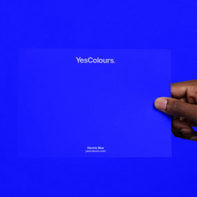 YesColours Electric Blue paint swatch, perfect colour match