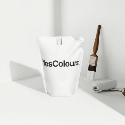 YesColours Electric Hot White matt emulsion paint, 2 Litres
