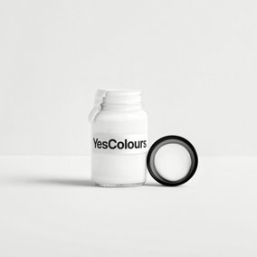 YesColours Electric Hot White paint sample (60ml), Premium, Low VOC, Pet Friendly, Sustainable, Vegan