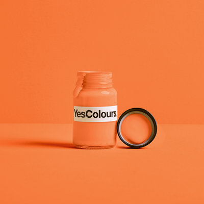 YesColours Electric Orange paint sample (matt, 60ml)