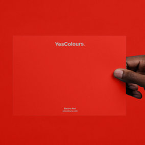 YesColours Electric Red paint swatch, perfect colour match
