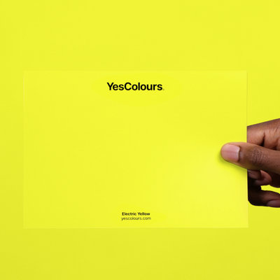 YesColours Electric Yellow paint swatch, perfect colour match