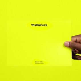 YesColours Electric Yellow paint swatch, perfect colour match