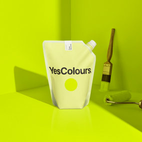 YesColours Fresh Aqua eggshell paint,  1 Litre, Premium, Low VOC, Pet Friendly, Sustainable, Vegan