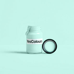 YesColours Fresh Aqua paint sample (60ml), Premium, Low VOC, Pet Friendly, Sustainable, Vegan