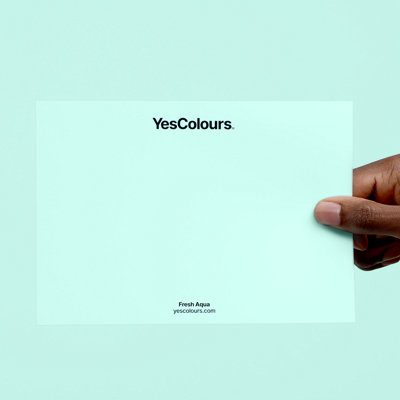 YesColours Fresh Aqua paint swatch, perfect colour match