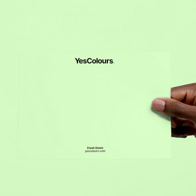 YesColours Fresh Green paint swatch, perfect colour match