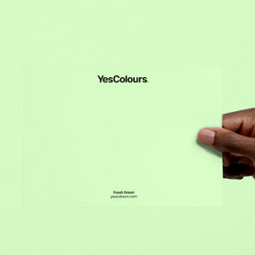 YesColours Fresh Green paint swatch, perfect colour match