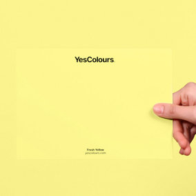 YesColours Fresh Yellow paint swatch, perfect colour match