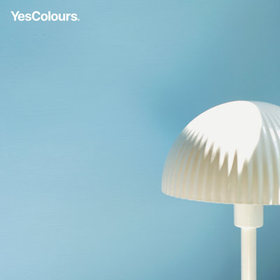 YesColours Friendly Blue matt emulsion paint, 2 Litres