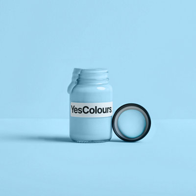 YesColours Friendly Blue paint sample (60ml), Premium, Low VOC, Pet Friendly, Sustainable, Vegan