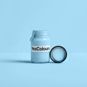 YesColours Friendly Blue paint sample (60ml), Premium, Low VOC, Pet Friendly, Sustainable, Vegan