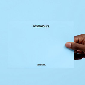 YesColours Friendly Blue paint swatch, perfect colour match
