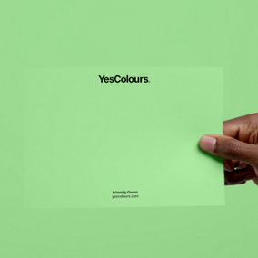 YesColours Friendly Green paint swatch, perfect colour match