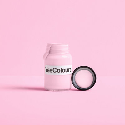 YesColours Friendly Pink paint sample (60ml), Premium, Low VOC, Pet Friendly, Sustainable, Vegan