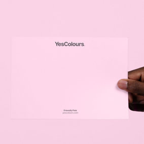 YesColours Friendly Pink paint swatch, perfect colour match