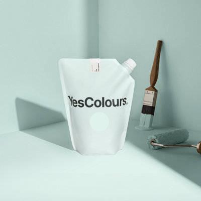 YesColours Graceful Aqua matt emulsion paint, 10 Litres, Premium, Low VOC, Pet Friendly, Sustainable, Vegan