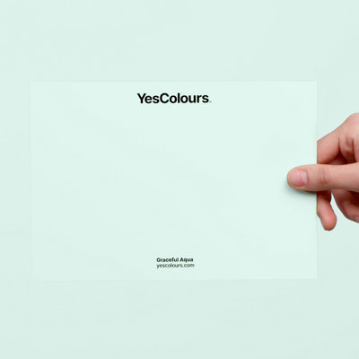 YesColours Graceful Aqua paint swatch, perfect colour match