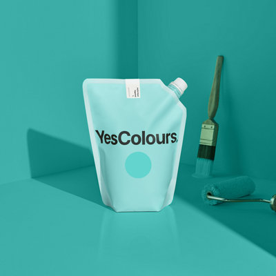 YesColours Joyful Aqua eggshell paint, 2 Litres