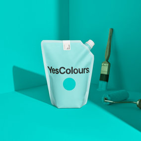 YesColours Joyful Aqua matt emulsion paint, 10 Litres, Premium, Low VOC, Pet Friendly, Sustainable, Vegan