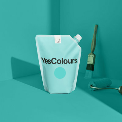 YesColours Joyful Aqua matt emulsion paint, 4 Litres