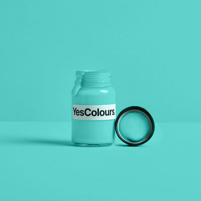 YesColours Joyful Aqua paint sample (60ml), Premium, Low VOC, Pet Friendly, Sustainable, Vegan