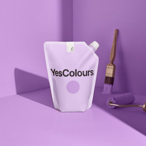 YesColours Joyful Lilac eggshell paint,  1 Litre, Premium, Low VOC, Pet Friendly, Sustainable, Vegan