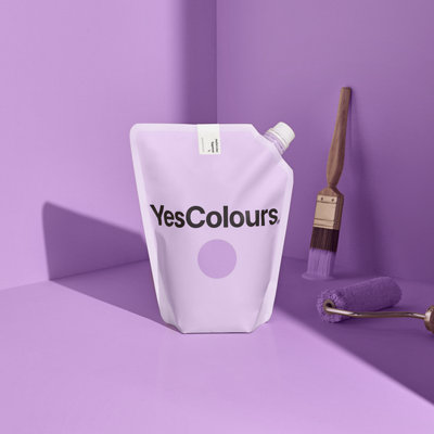 YesColours Joyful Lilac eggshell paint, 5 Litres, Premium, Low VOC, Pet