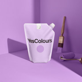 YesColours Joyful Lilac matt emulsion paint, 10 Litres, Premium, Low VOC, Pet Friendly, Sustainable, Vegan