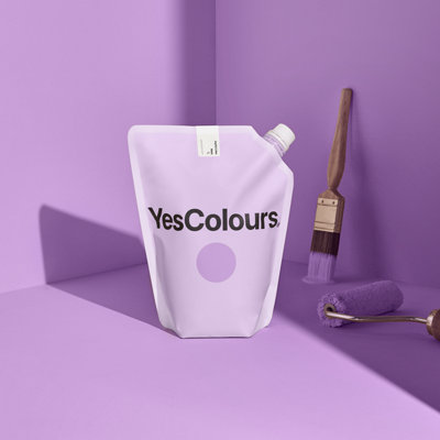 YesColours Joyful Lilac matt emulsion paint, 4 Litres